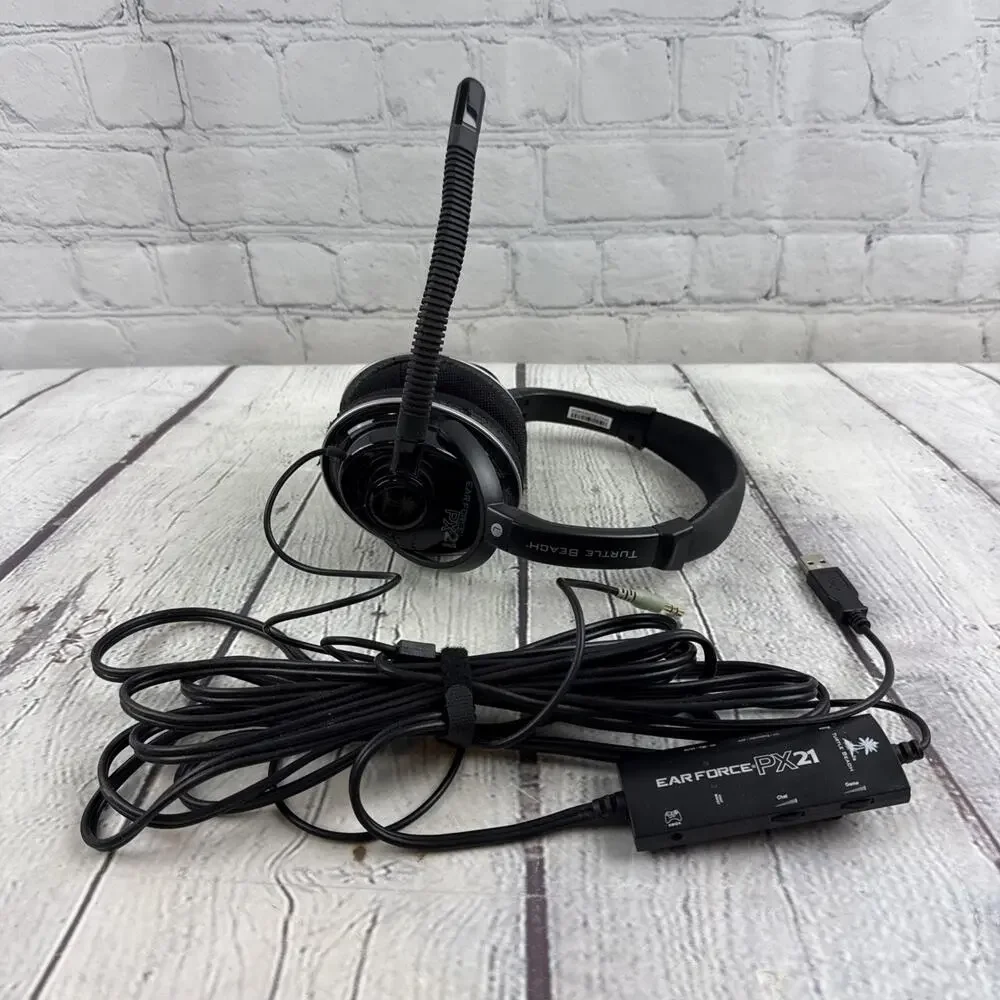 Turtle Beach Ear Force PX21 Black Headband Headsets for Multi-Platform